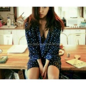 Zadig & Voltaire Ramia Heart Printed Tunic Shirt Dress Navy High Low S 277389